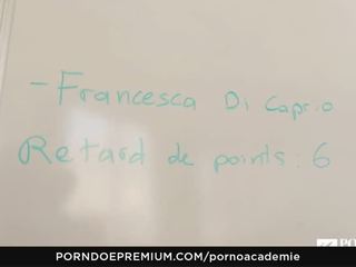 色情 academie - 闷热 学校 情人 francesca 迪 caprio 性交 肛交 和 dp 在 三人行